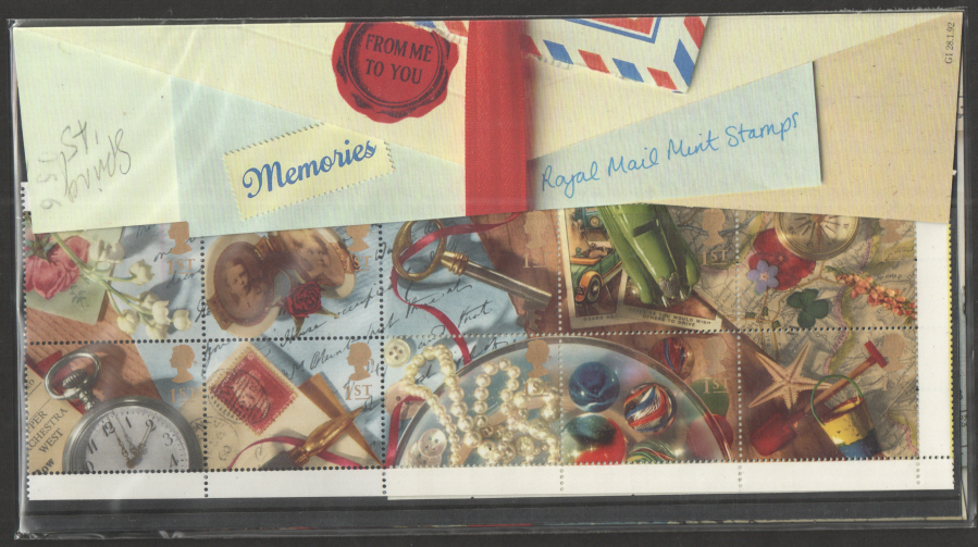 (image for) 1992 Memories Greetings Booklet Pane Presentation Pack G1 - KX4 / DB13(5) - Click Image to Close